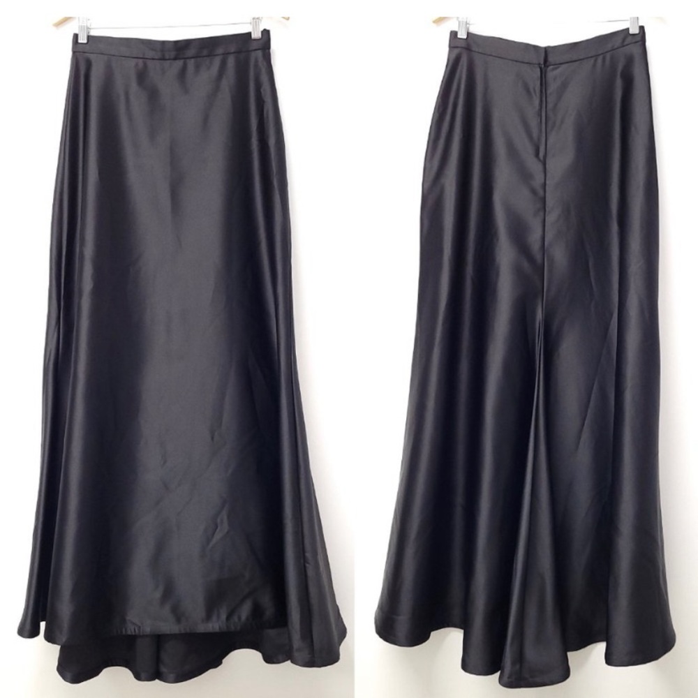 Tadashi Womens Black Maxi Skirt